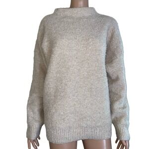 Joie sweater beige mock neck long sleeve SZ XL soft cuddly comfort